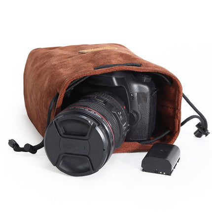 S.C.COTTON Liner Shockproof Digital Protection Portable SLR Lens Bag Micro Single Camera Bag Square Blue L-garmade.com