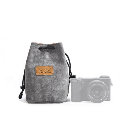 S.C.COTTON Liner Shockproof Digital Protection Portable SLR Lens Bag Micro Single Camera Bag Square Gray S-garmade.com