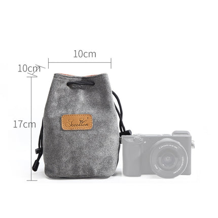 S.C.COTTON Liner Shockproof Digital Protection Portable SLR Lens Bag Micro Single Camera Bag Square Gray S-garmade.com