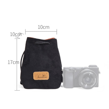 S.C.COTTON Liner Shockproof Digital Protection Portable SLR Lens Bag Micro Single Camera Bag Square Black S-garmade.com