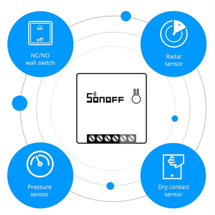 Sonoff MINIR2 Dual-Control WIFI Smart Switch DIY Small Modification Parts-garmade.com