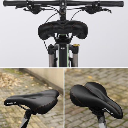 Wheel Up Mountain Bike Bicycle Seat Saddle Road Bike Bicycle Seat Accessories Equipment(Black)-garmade.com