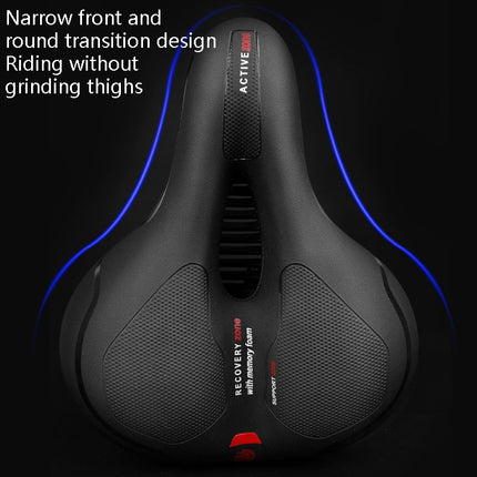 Wheel Up Mountain Bike Saddles Road Bikes Bicycles Comfortable Saddle Cushions Accessories And Bicycle Cushions, Colour: Shock Absorber Red Black-garmade.com