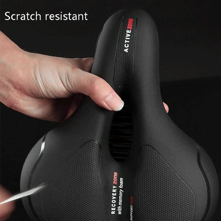 Wheel Up Mountain Bike Saddles Road Bikes Bicycles Comfortable Saddle Cushions Accessories And Bicycle Cushions, Colour: Shock Absorber Red Black-garmade.com
