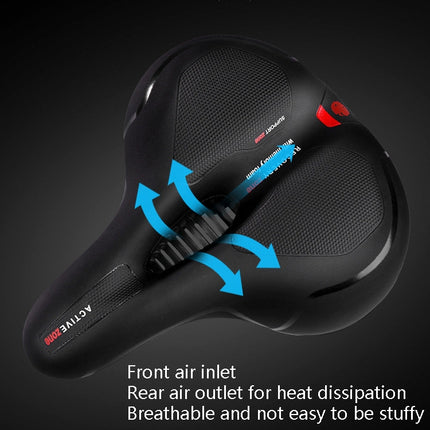 Wheel Up Mountain Bike Saddles Road Bikes Bicycles Comfortable Saddle Cushions Accessories And Bicycle Cushions, Colour: Shock Absorber Red Black-garmade.com