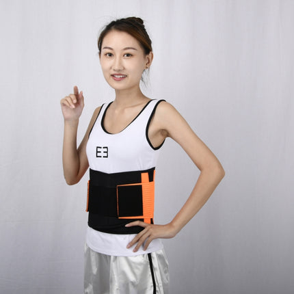 Breathable Mesh Warm Waist Belt Reinforced Steel Plate Support Sports Waist Belt, Specification: M(Pink)-garmade.com