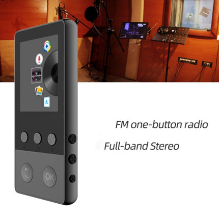 A5 1.8 inch Sports Bluetooth MP3 Music MP4 Video Player, Support Speaker 8GB(Black)-garmade.com