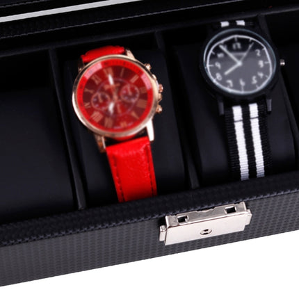 Woven Pattern PU Leather Watch Box Jewelry Storage Display Box, Colour: 6 Bits-garmade.com