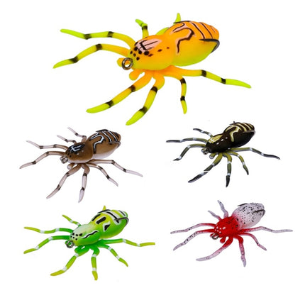 2 PCS Outdoor Fishing Bionic Bait For All-Water Web Spider Bait(10)-garmade.com