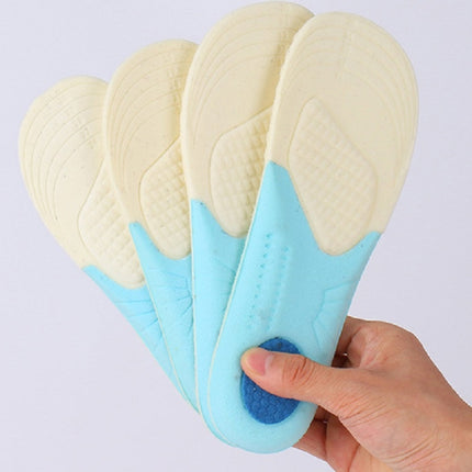 XD-910 5 Piars Jersey Surface And Vigorously Cotton Children Soft Sports Insoles, Size: 31-35-garmade.com