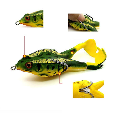 2 PCS Rotating Legs Thunder Frog Outdoor Fishing Bionic Bait(5)-garmade.com