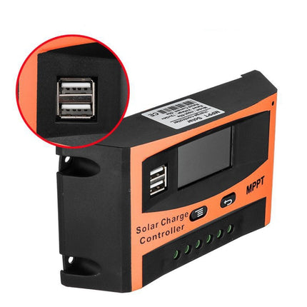 MPPT 12V/24V Automatic Identification Solar Controller With USB Output, Model: 50A-garmade.com