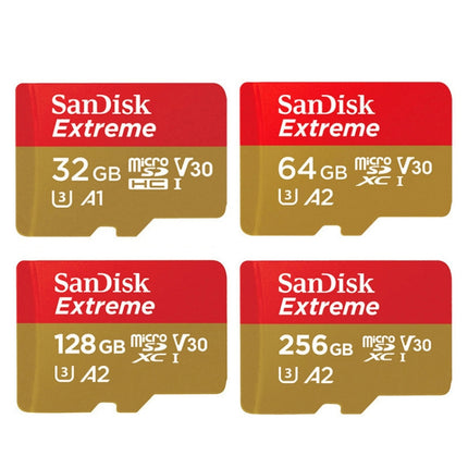 SanDisk U3 High-Speed Micro SD Card TF Card Memory Card for GoPro Sports Camera, Drone, Monitoring 32GB(A1), Colour: Gold Card-garmade.com