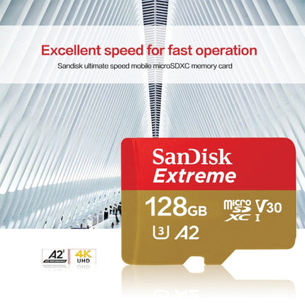 SanDisk U3 High-Speed Micro SD Card TF Card Memory Card for GoPro Sports Camera, Drone, Monitoring 64GB(A2), Colour: Gold Card-garmade.com