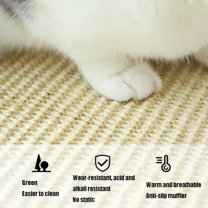 Cat Scratch Pad Pet Supplies Carpet Sleeping Mat Cat Placemat, Random Color Delivery, Specification: Overlock 40x60cm-garmade.com