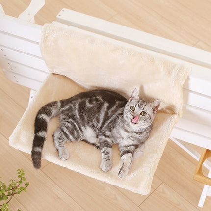 Cat Hanging Hammock Universal Window Sill Nest for All Seasons(Beige)-garmade.com