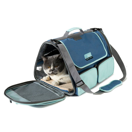 LDLC QS-062 Pet Breathable One-Shoulder Outing Carrying Bag For Medium & Large Cats(Pink)-garmade.com