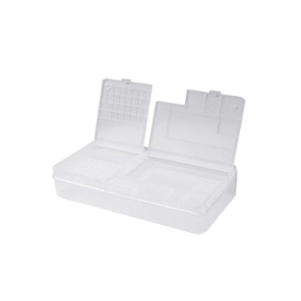 2 PCS Double-Layer Clamshell Mobile Phone Repair Parts Turnover Box Mobile Phone Disassembly Screw Component Storage Box-garmade.com