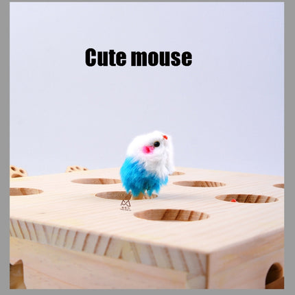 Hamster And Cat Toys Solid Wood Cat Supplies, Colour: Cloud Hairy Mouse-garmade.com