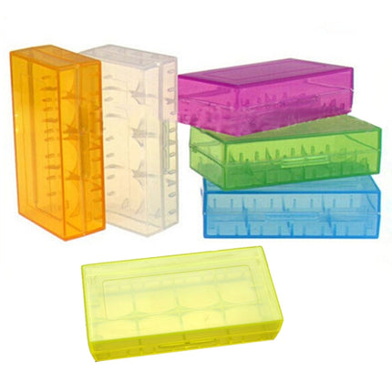 5 PCS Battery Storage Case Plastic Box for 2 x 18650 / 4 x 16340 Batteries(Pink)-garmade.com