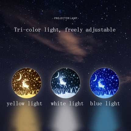 Fantasy Starry Sky Projector Night Light Atmosphere Light Valentine Day Gift, Style: USB-in Version-garmade.com