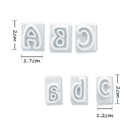 2 Sets 64 in 1 Plastic English Alphabet Symbol Cake Biscuit Mold Set-garmade.com