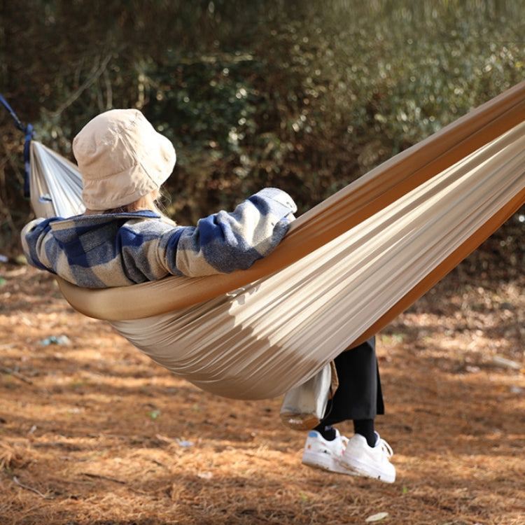 Outdoor Double Inflatable Hammock Anti-Rollover Camping Swing, Size: 270x140cm(Dark Green)-garmade.com
