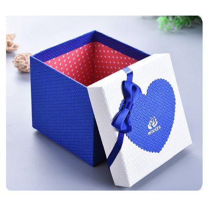 6 PCS Paper Valentine Day Gift Box With Bow, Specification: 10x10x10cm(Green)-garmade.com