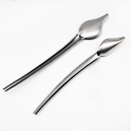 2 in 1 DIY Stainless Steel Chocolate Spoon Decorating Filter Spoon Set-garmade.com