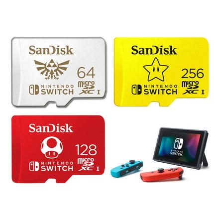 SanDisk SDSQXAO TF Card Micro SD Memory Card for Nintendo Switch Game Console, Capacity: 256GB Gold-garmade.com