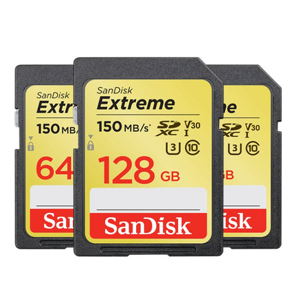 SanDisk Video Camera High Speed Memory Card SD Card, Colour: Gold Card, Capacity: 128GB-garmade.com