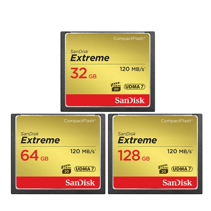 SanDisk CFXPS-1067X High Speed CF Card Camera SLR Camera Memory Card CF-120M/S, Capacity: 128GB-garmade.com