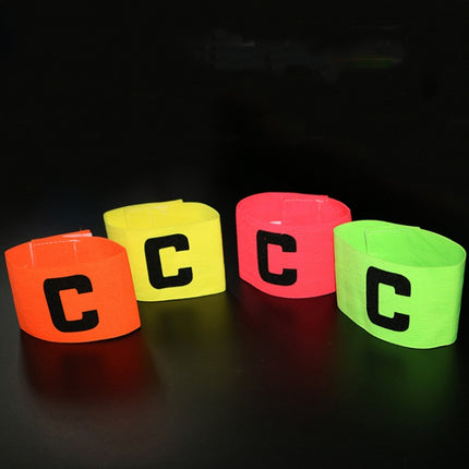 10 PCS Football Match Armband Elastic Sticker Winding-Type C Marker(Yellow)-garmade.com