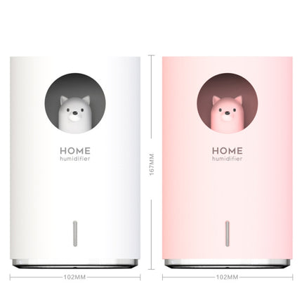 K9 Humidifier Colorful Night Light Home Large Capacity USB Office Aromatherapy Machine Atomizer(Polar Bear Pink)-garmade.com
