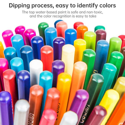 Deli Water-Soluble Colored Pencils 24 Colors 36 Colors 48 Colors 72 Color Pens Coloring Painting Pens, Lead color: 48 Colors (Iron Box)-garmade.com