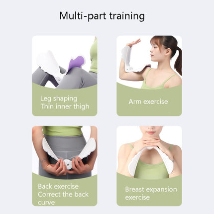 Butterfly Pattern Pelvic Muscle Trainer Home Fitness Leg Training Equipment Leg Clamp(Pink)-garmade.com