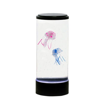 Desktop Simulation Cylindrical Jellyfish Light LED Colorful Atmosphere Night Light-garmade.com