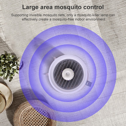 D1 Home Bedroom USB Mosquito Killer Mute LED UV Photocatalyst Mosquito Trap(White)-garmade.com