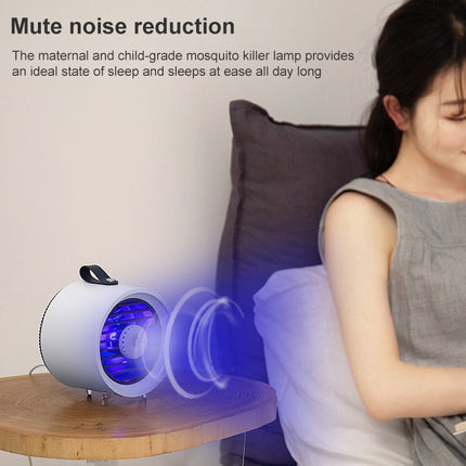D1 Home Bedroom USB Mosquito Killer Mute LED UV Photocatalyst Mosquito Trap(Gray)-garmade.com