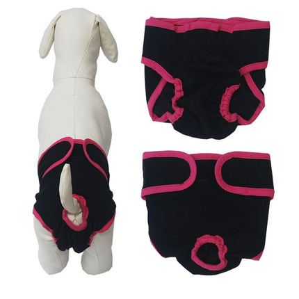 Pet Physiological Pants Large Medium & Small Dogs Anti-Harassment Safety Pants, Size: S(Black)-garmade.com