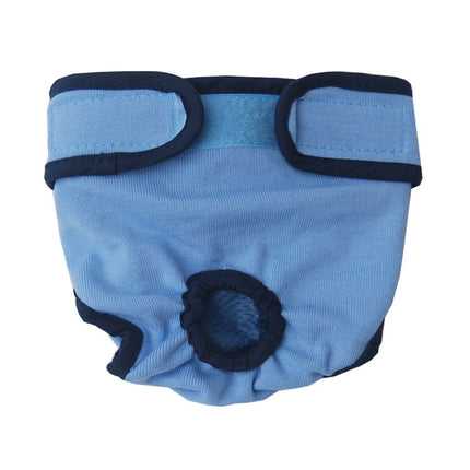 Pet Physiological Pants Large Medium & Small Dogs Anti-Harassment Safety Pants, Size: S(Blue)-garmade.com