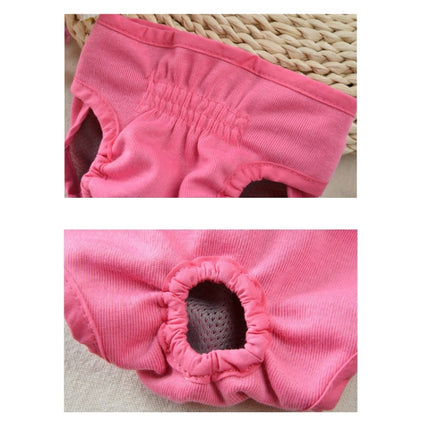 Pet Physiological Pants Large Medium & Small Dogs Anti-Harassment Safety Pants, Size: S(Pink)-garmade.com