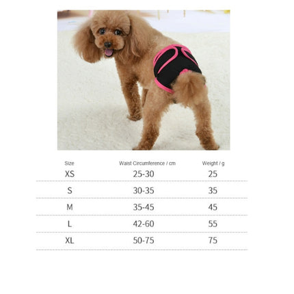 Pet Physiological Pants Large Medium & Small Dogs Anti-Harassment Safety Pants, Size: M(Blue)-garmade.com