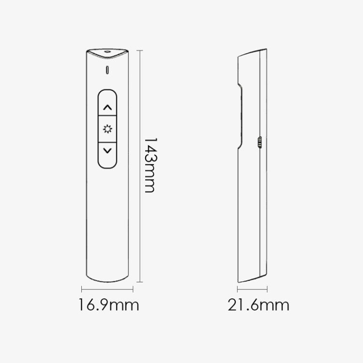 Deli 2.4G Flip Pen Business Presentation Remote Control Pen, Model: 2801 Black (Red Light)-garmade.com