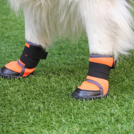 Pet Shoes Small Medium & Large Dogs Outdoor Sports Climbing Non-Slip Shoes, Size: 60(Orange)-garmade.com