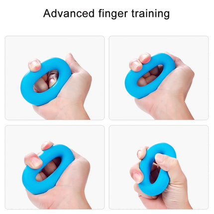 TF122 2 PCS 2 in 1 Silicone Grip Ring + Grip Device Set(Blue)-garmade.com