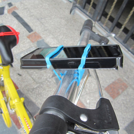 10 PCS High Elastic Silicone Straps Bicycle Fixed Strap Car Light Beam, Size: One Size(Orange)-garmade.com