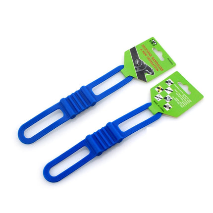 10 PCS High Elastic Silicone Straps Bicycle Fixed Strap Car Light Beam, Size: One Size(Blue)-garmade.com