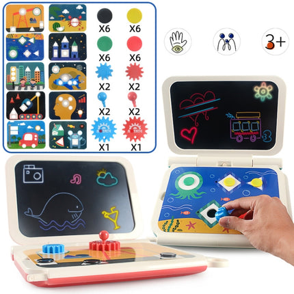10 inch Children Electronic LCD Handwriting Drawing Board Puzzle Graffiti Painting One-Click Clear Writing Board Toy(Green)-garmade.com