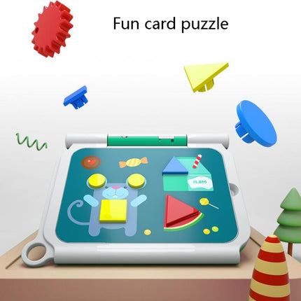 10 inch Children Electronic LCD Handwriting Drawing Board Puzzle Graffiti Painting One-Click Clear Writing Board Toy(Green)-garmade.com